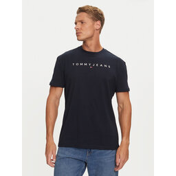 Tommy Jeans Tommy Jeans Majica Linear Logo DM0DM20744 Mornarsko modra Regular Fit