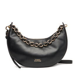 Tommy Hilfiger Borsetta Tommy Hilfiger Moon Leather Crossover AW0AW17467 Nero