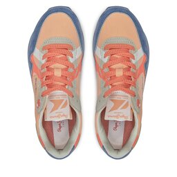 

Снікерcи Pepe Jeans Brit Print G PGS40001 Lagoon Blue 539, Оранжевий