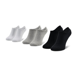 Reebok Unisex trumpų kojinių komplektas (3 poros) Reebok Te Invisible Sock 3P GC8710 White/Mgrey/Black