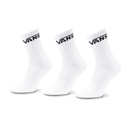 Vans Σετ ψηλές κάλτσες παιδικές 3 τεμαχίων Vans By Classic Crew Yout VN000YBR White WHT1