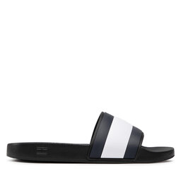 Tommy Hilfiger Papucs Tommy Hilfiger Rubber Th Flag Pool Slide FM0FM04263 Fekete