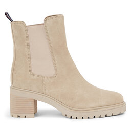 

Ботильйони Tommy Hilfiger Essential Midheel Suede Bootie FW0FW07522 Merino ABO, Бежевий