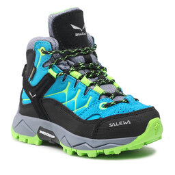 Salewa Chaussures de trekking Salewa Jr Alp Trainer Mid Gtx GORE-TEX 8375 Blue Danube/Fluo Green