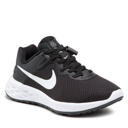 Nike Обувки Nike Revolution 6 Flyease Nn DC8997 003 Black/White/Dk Smoke Grey