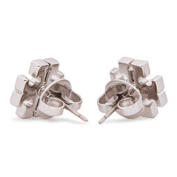 

Сережки Tory Burch Crystal Logo Stud Earring 53423 Tory Silver/Crystal 042, Срібний