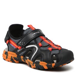 Geox Sandali Geox J Borealis Boy J250RB014MEC0048 D Black/Red