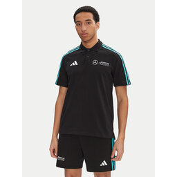 adidas adidas Polo marškinėliai Mercedes - AMG Petronas Formula One Team DNA JV5430 Juoda Regular Fit
