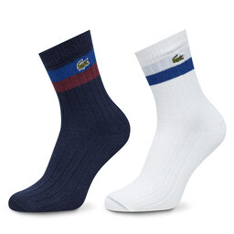 Lacoste Σετ 2 ζευγάρια ψηλές κάλτσες unisex Lacoste RA4241 Έγχρωμο