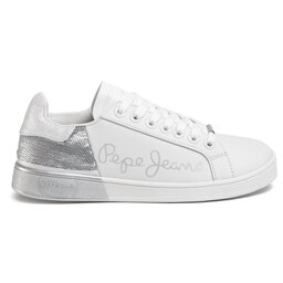 

Снікерcи Pepe Jeans Brompton Sequins PLS30965 Silver 934, Білий