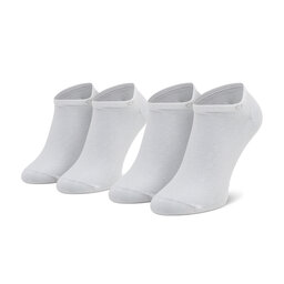 Calvin Klein 2 pares de calcetines cortos para hombre Calvin Klein 701218707 White 002