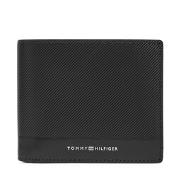 Tommy Hilfiger Velká pánská peněženka Tommy Hilfiger Th Foundation Extra Cc And Coin AM0AM13509 Černá