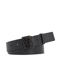 

Жіночий ремінь Tommy Hilfiger Th Logo Lux 3.5 AW0AW15098 BDS, Чорний