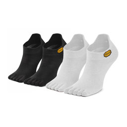 Vibram Fivefingers Комплект 2 чифта къси чорапи унисекс Vibram Fivefingers No Show S15N12P White/Black