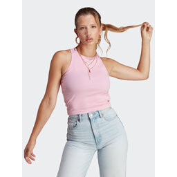 adidas adidas Bluse Adicolor Essentials Rib Tank Top IB9108 Rosa Slim Fit