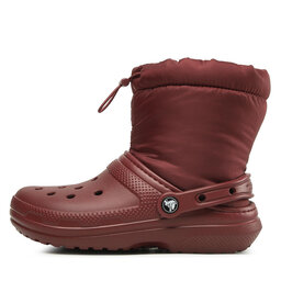 

Снігоходи Crocs Classic Lined Neo Puff Boot 206630 Garnet, Бордовий