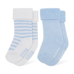 Boss Vaikiškų ilgų kojinių komplektas (2 poros) Boss J90214 Pale Blue 771