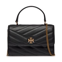 Tory Burch Handtasche Tory Burch Kira Chevron Mini Top Handle Chain Wallet 152356 Schwarz