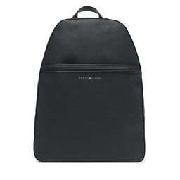 Tommy Hilfiger Hátizsák Tommy Hilfiger Th Business Leather Backpack AM0AM13213 Fekete