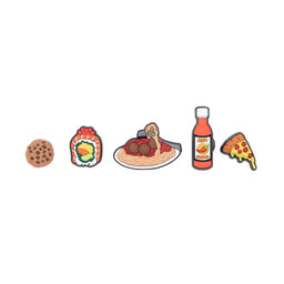 

Прикраса для взуття Crocs Food Please 5 Pack 10008661 Кольоровий