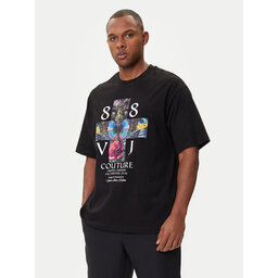 Versace Jeans Couture Versace Jeans Couture Camiseta 79GAHT10 CJ00T Negro Regular Fit