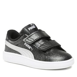 Puma Сникърси Puma Smash 3.0 Glitz Glam V Inf 394688 03 Puma Black-Puma Silver-Puma White