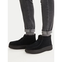 Clarks Schnürschuhe Clarks Torhill Moss 26182916 Schwarz