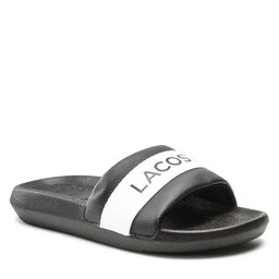 Lacoste Șlapi Lacoste Croco Slide 0721 1 Cfa 7-41CFA0011312 Blk/Wht