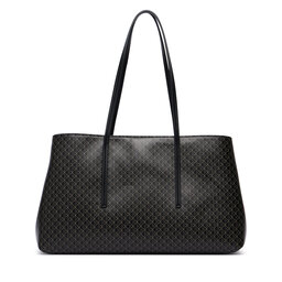 Calvin Klein Handtasche Calvin Klein Emblem Aop Medium Work Tote LV04F3786G Schwarz