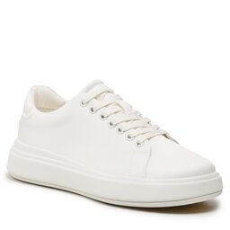Calvin Klein Laisvalaikio batai Calvin Klein Raides Cupsole Lace Up - Satin HW0HW01426 Marshmallow YBJ