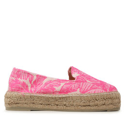 Manebi Espadryle Manebi Cotton Jaquard Double Sole Espadrilles G 4.7 D0 Różowy