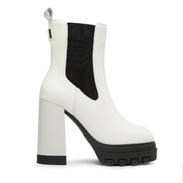 Tommy Jeans Боти Tommy Jeans Tjw High Heel Chelsea EN0EN02306 Бял
