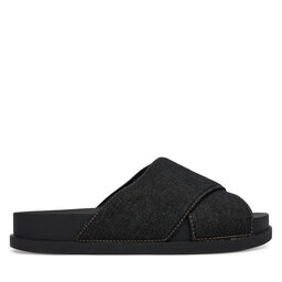 Tommy Jeans Pantoletten Tommy Jeans Tjw Comfort Slides Washed Denim EN0EN02898 Schwarz