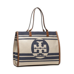 

Сумка Tory Burch Ella Jacquard Stripe Tote 88083 Royal Navy 403, Бежевий