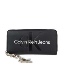 Calvin Klein Jeans Velika ženska denarnica Calvin Klein Jeans Gifting Zip Around/Keyfob K60K611419 Black BDS