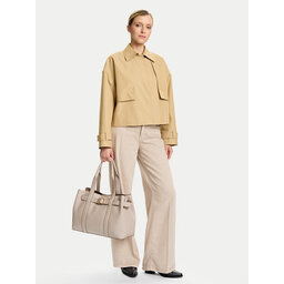 Calvin Klein Handtasche Calvin Klein Buckle Medium Tote LV04F3294G Écru