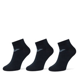 Emporio Armani Set 3 parov moških nizkih nogavic Emporio Armani EM000550 AF12271 MB153 Mornarsko modra