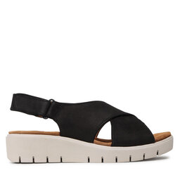 

Босоніжки Clarks Un Karely Sun 261414484 Black Nubuck, Чорний