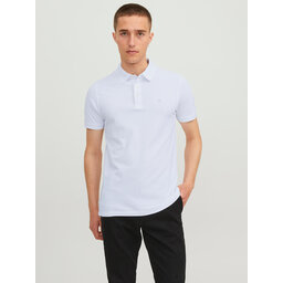 Jack&Jones Jack&Jones Polo marškinėliai Paulos 12136668 Balta Slim Fit