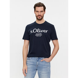 s.Oliver s.Oliver Majica 2139909 Modra Regular Fit