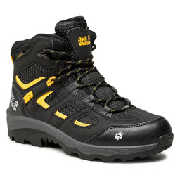 Jack Wolfskin Трекінгові черевики Jack Wolfskin Vojo Texapore Mid K 4042181 Black/Burly Yellow