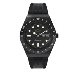 Timex Zegarek Timex Q Reissue TW2U61600 Black/Black