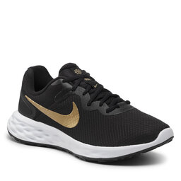 Nike Παπούτσια Nike Revolution 6 Nn DC3728 002 Black/Metallic Gold/White