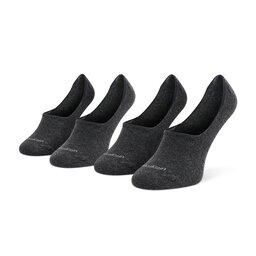 Calvin Klein 2 sieviešu pēdiņu pāru komplekts Calvin Klein 701218771 Dark Grey Melange 003