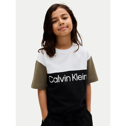 Calvin Klein Jeans Calvin Klein Jeans Marškinėliai Blocking IB0IB02528 M Juoda Relaxed Fit
