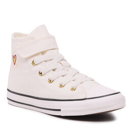 Converse Sneakers aus Stoff Converse Ctas 1V Hi A04951C Vintage White/Back Alley Brick