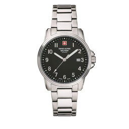 Swiss Alpine Military Zegarek Swiss Alpine Military 7011.1137 Black/Silver/Silver