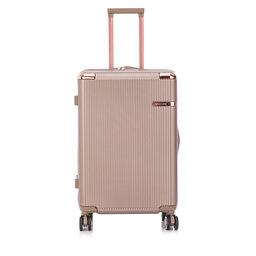 Semi Line Μεσαία Βαλίτσα Semi Line T5944-4 Χρυσό
