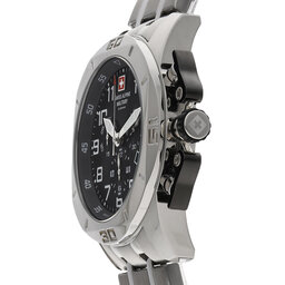 

Годинник Swiss Alpine Military 7063.9137 Black/Silver/Silver, Срібний
