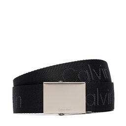 Calvin Klein Herrengürtel Calvin Klein Logo Webbing Plaque 38Mm Fixed LV04D7075G Schwarz